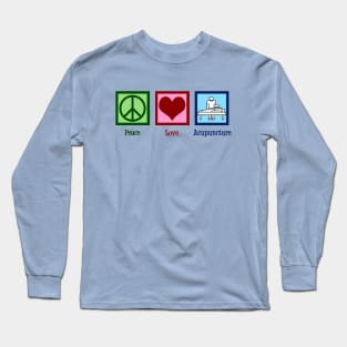 Peace Love Acupuncture Long Sleeve T-Shirt